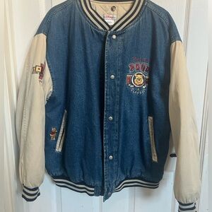 Disney Winnie the pooh Blue and White Denim Jacket